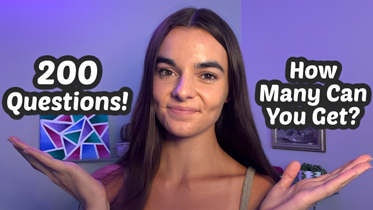 ASMR 200 General Knowledge Trivia Questions | How Many Can You Get?