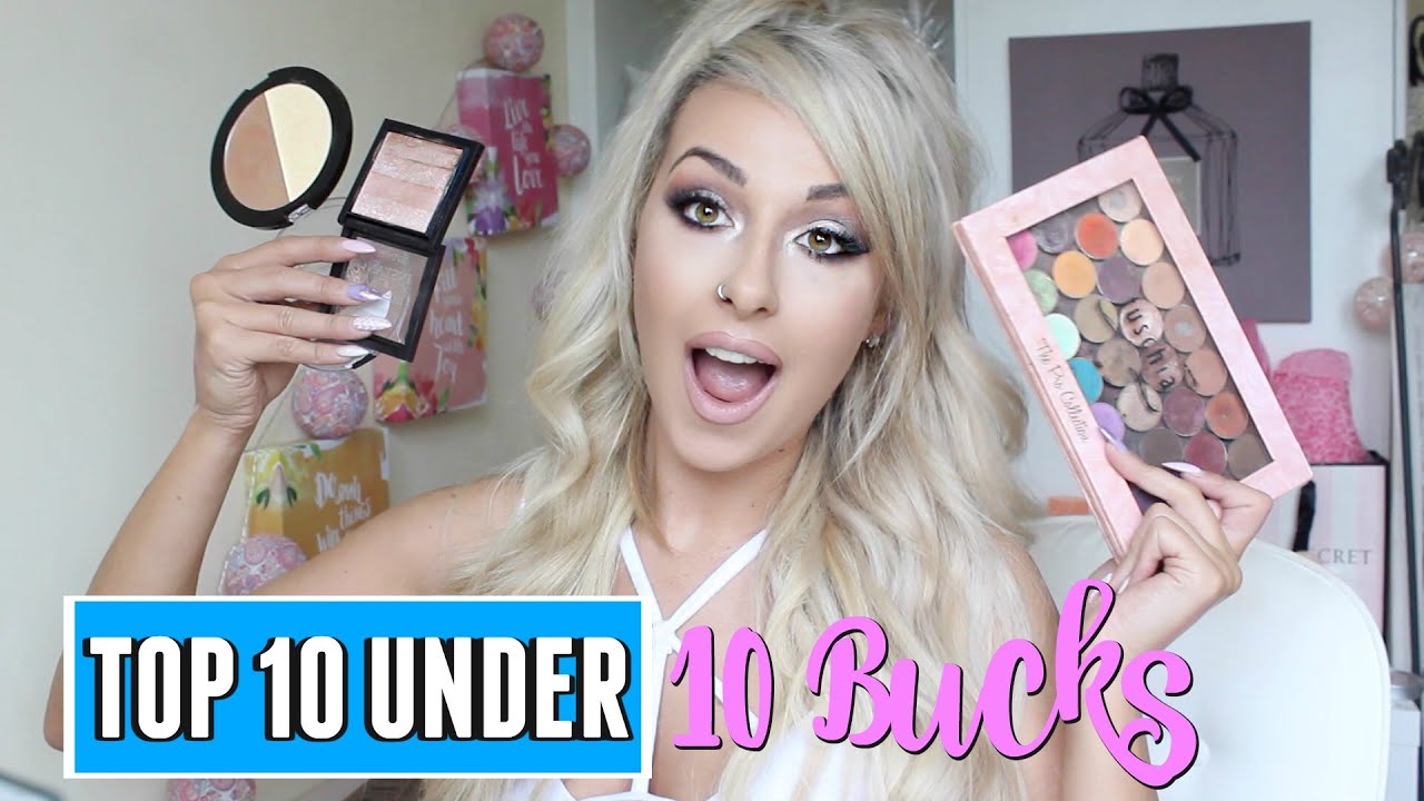 TOP 10 MAKEUP PRODUCTS UNDER 10 BUCKS (Fail) | DramaticMAC