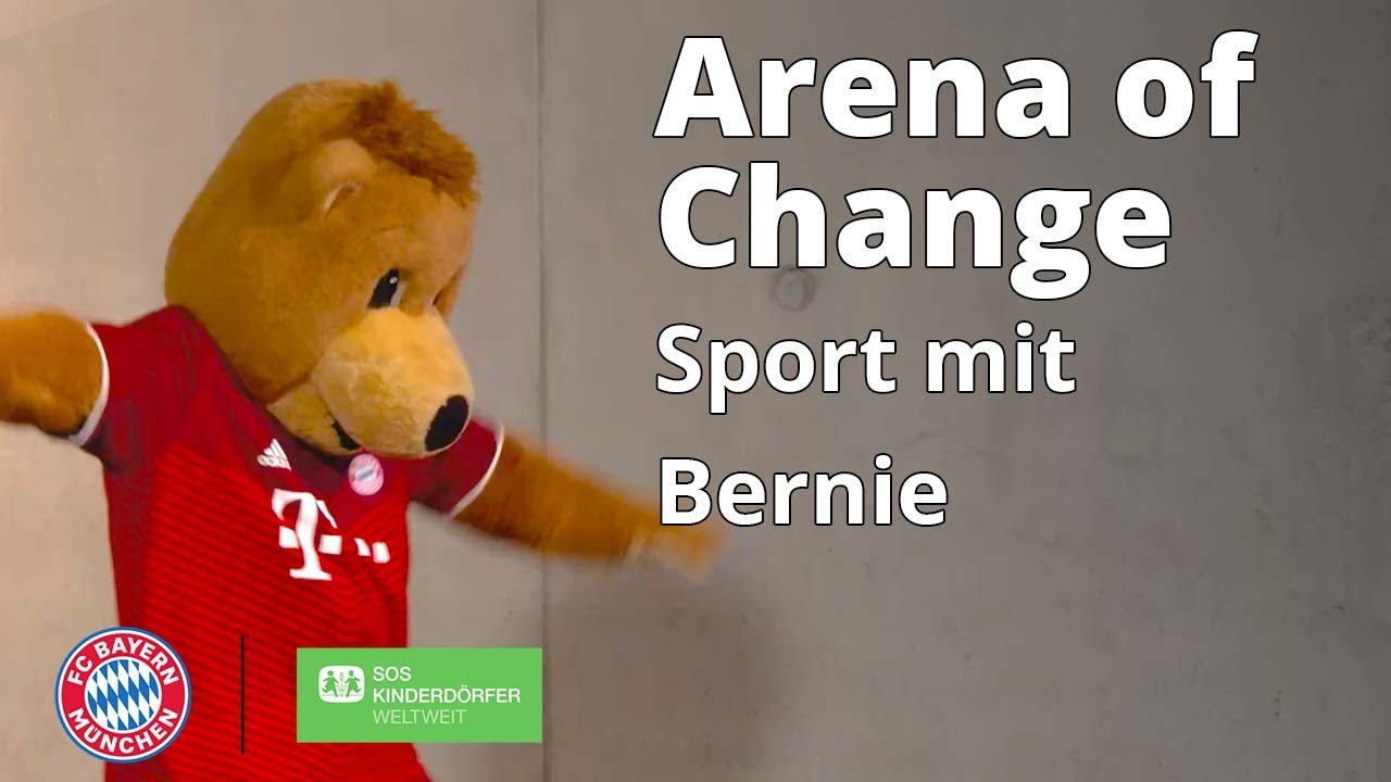 @fcbayern Bernie's Sport Challenge mit den Arena of Change Kids | SOS-Kinderd&ouml;rfer weltweit