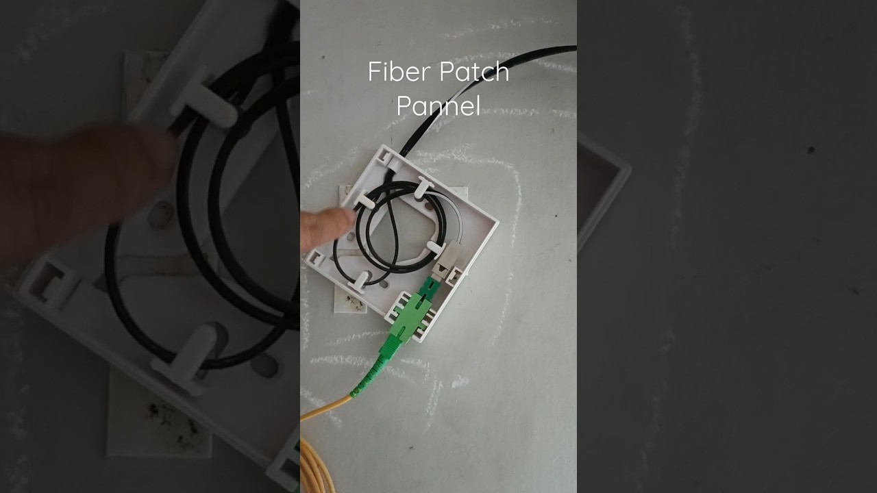 Fiber Patch Panel Why you need this box. #elmershoxnetworks #fiberconnection #ftthbox