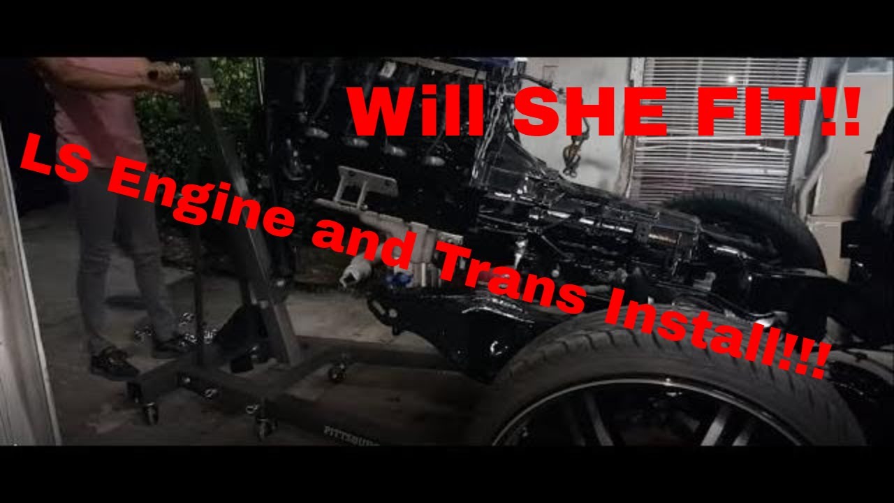 INSTALL LS Engine and 6L90 6L80 Trans (Mounts) DARKNESS PART 6