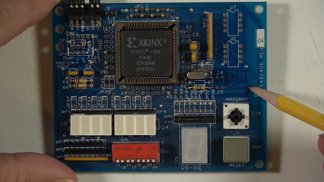 FPGA design in MS-DOS Nostalgia (Xilinx / OrCAD)