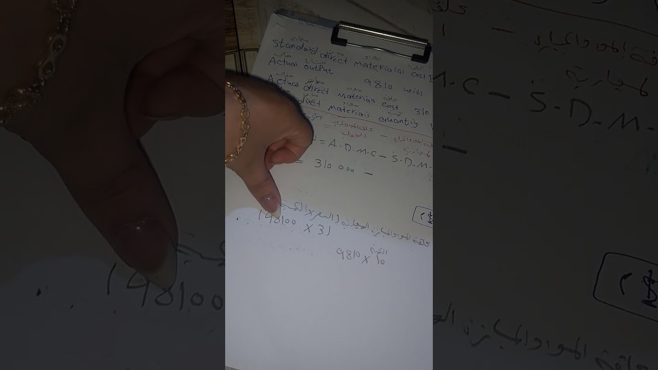 شرح مثال 2 تكاليف متقدمه 