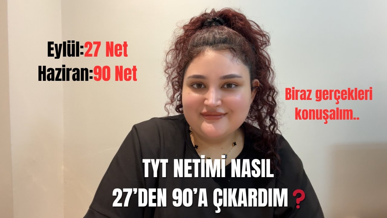 27 Netten 90 Nete TYT Serüvenim | Netler Nasıl Artar? #yks #tyt #tytmatematik #yks2026 #keşfet