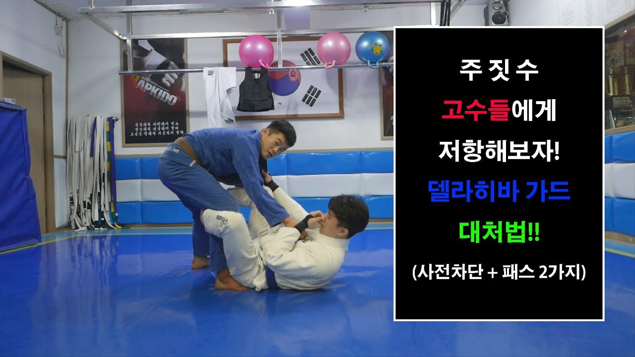 [박사범 주짓수 교실]주짓수 고수들에게 저항해보자! 델라히바가드 대처법!!(사전차단+패스2가지)