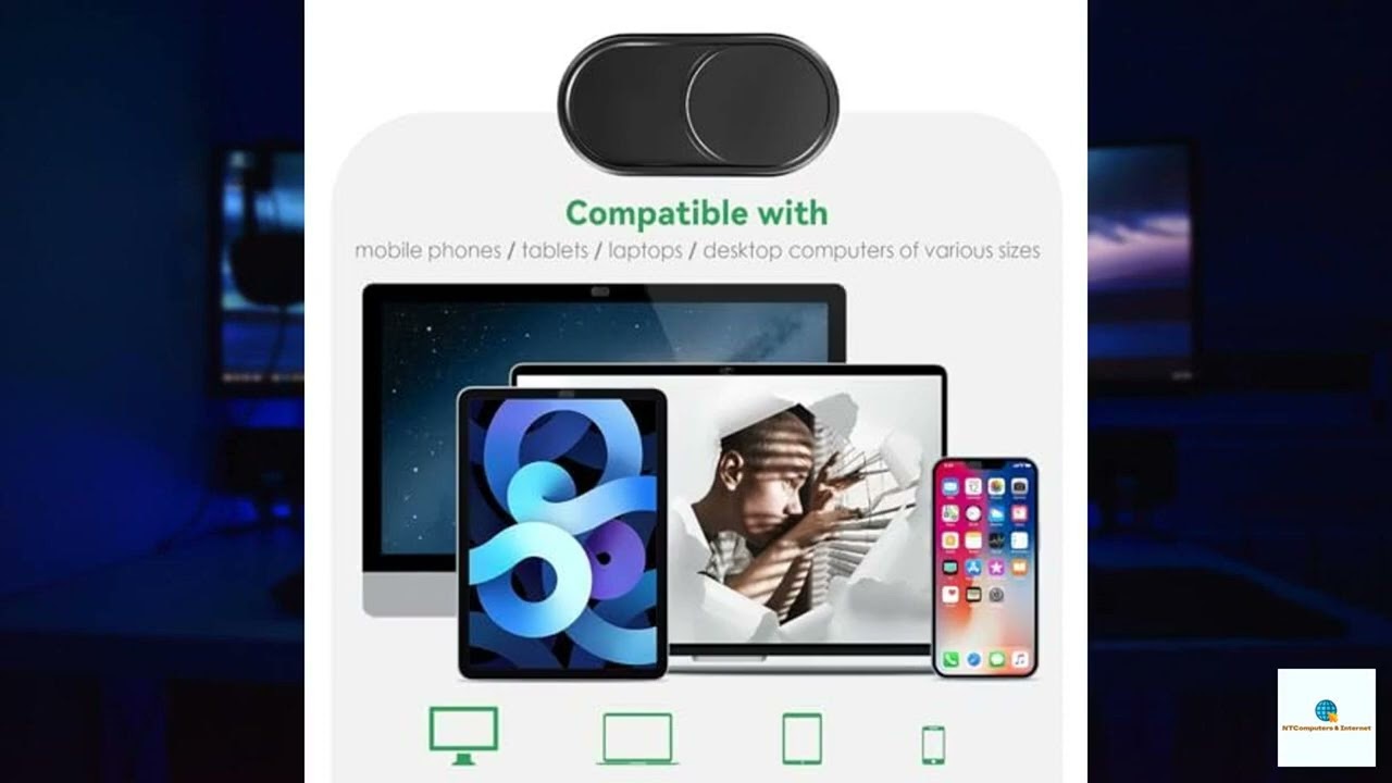 Review - CloudValley Webcam Cover Slide[2-Pack], 0.023 Inch Ultra-Thin Metal Web Camera C