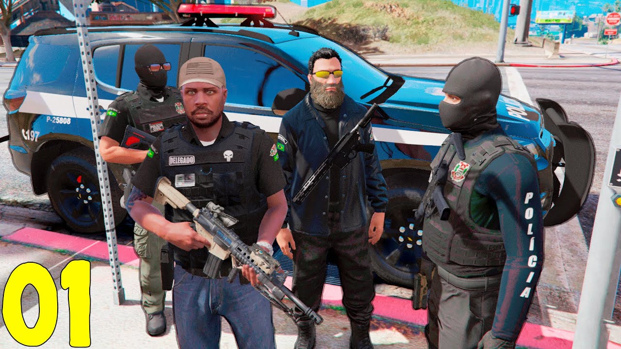 GTA 5 ROLEPLAY POLICIAL - OPERAÇÃO: CAVALO BRANCO - FAVELA DAS MANSÕES- Delegado DaSilva