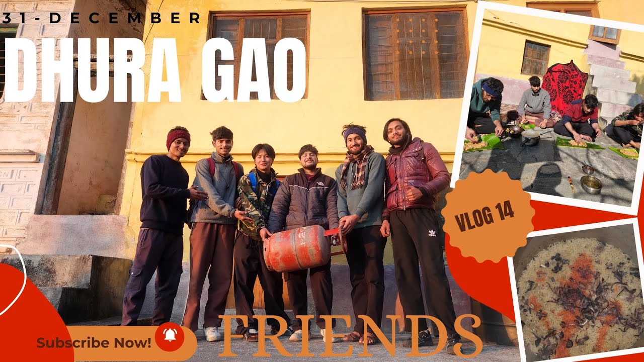 Almora To 🏍||Dhura Village With Friends|| 🎊Celebrating 31st Dec 🥳  Part 01.