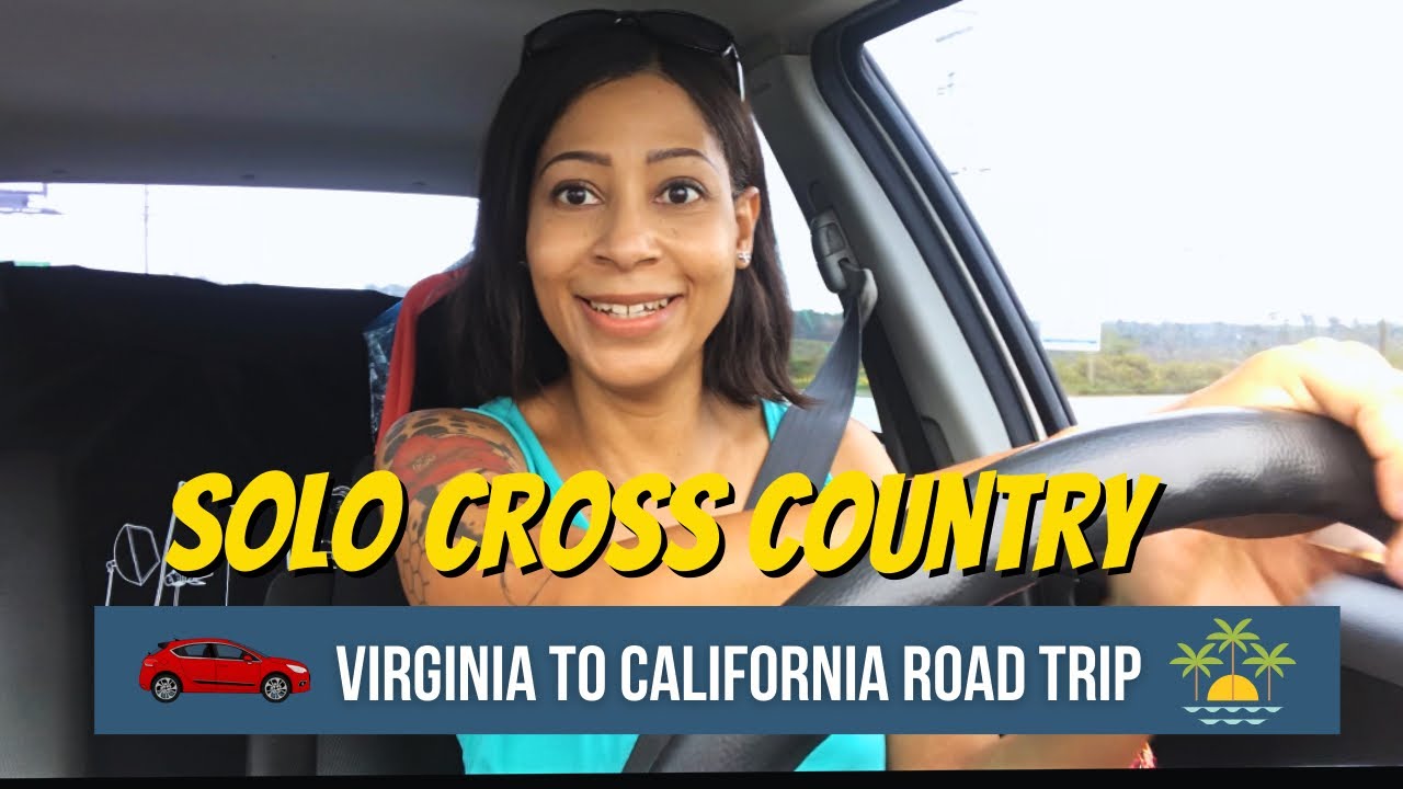 Driving solo east to west coast cross country road trip🚘🌴