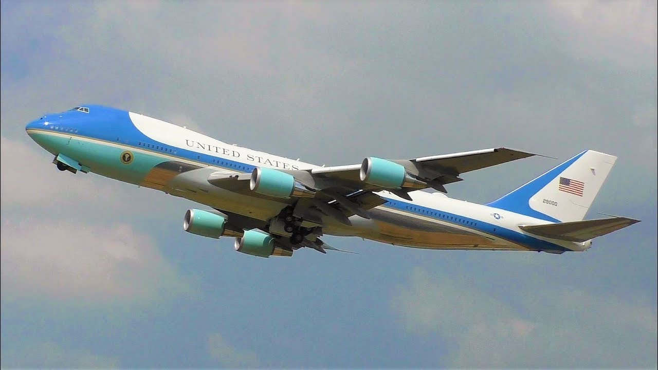 Air Force One Departing Brussels Zaventem Airport! USAF Boeing VC-25!