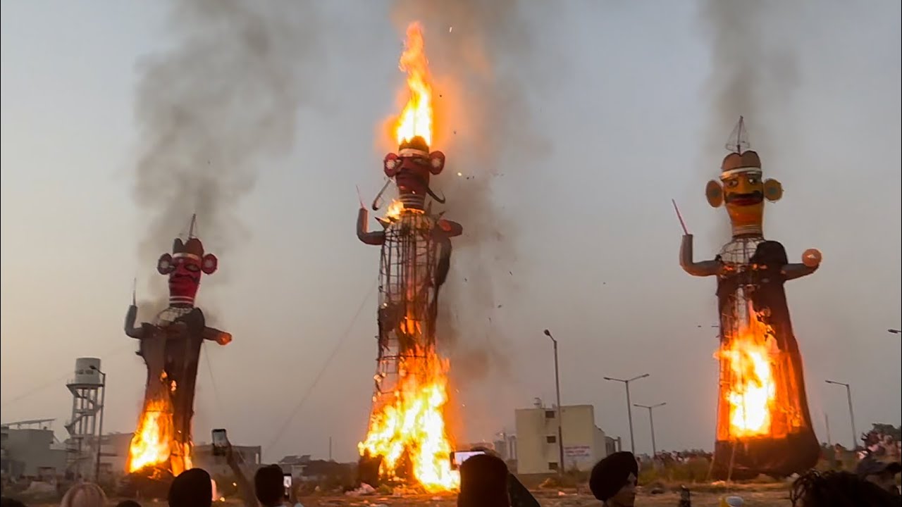 Raavan Dahan Ludhiana 2024 | Biggest Ravan in Ludhiana punjab | Daresi ground #raavan | van