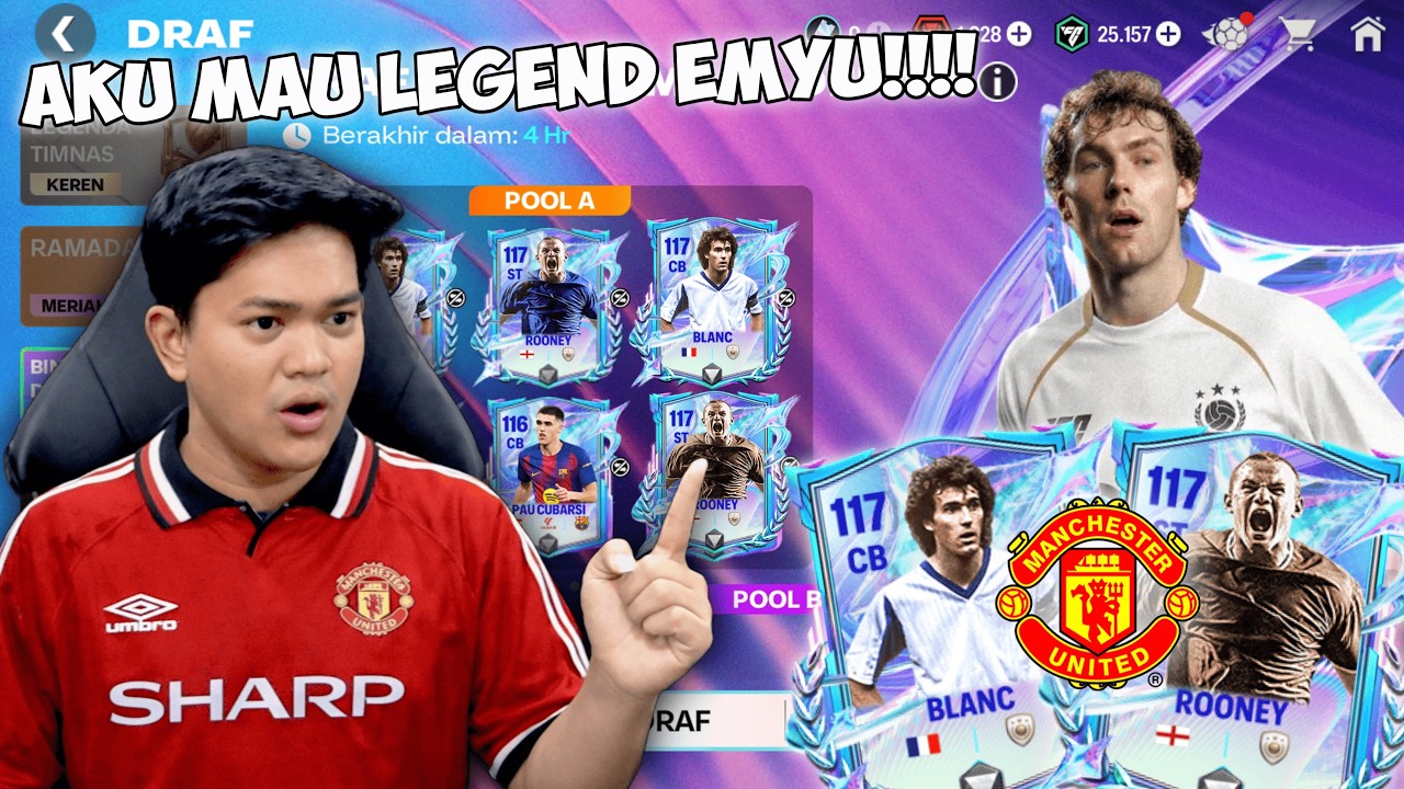 MAKKKK ROONEY, BLANC & DOUE FUTURE STARS! BIKIN FULL EMYU?! PUSH RANK B 50! - EA FC MOBILE