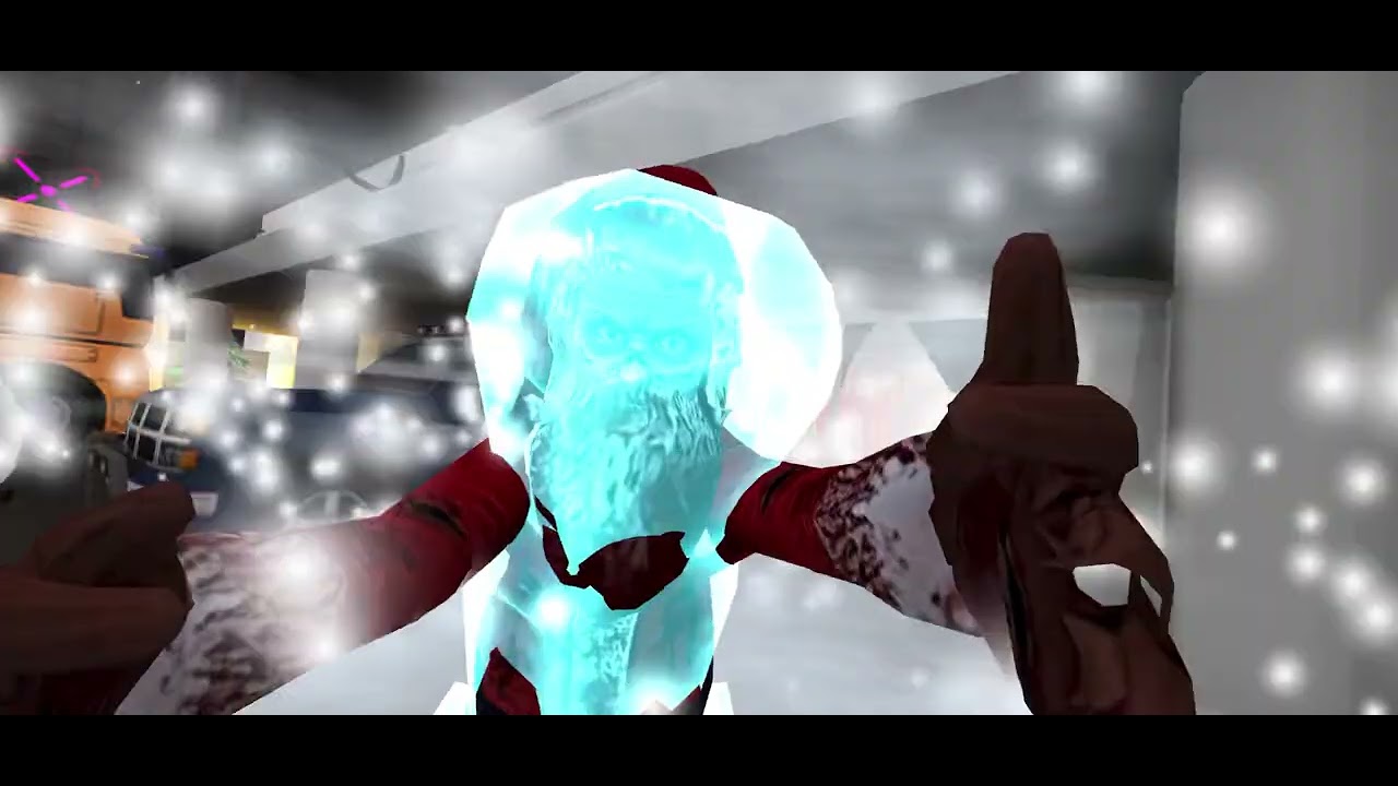 Smiling x scary Santa 