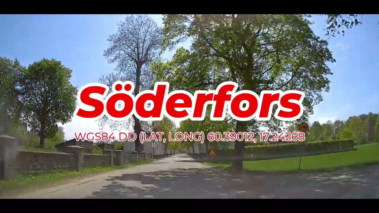 Drove around with the car and ended up in S&ouml;derfors. (A place worth a visit.)