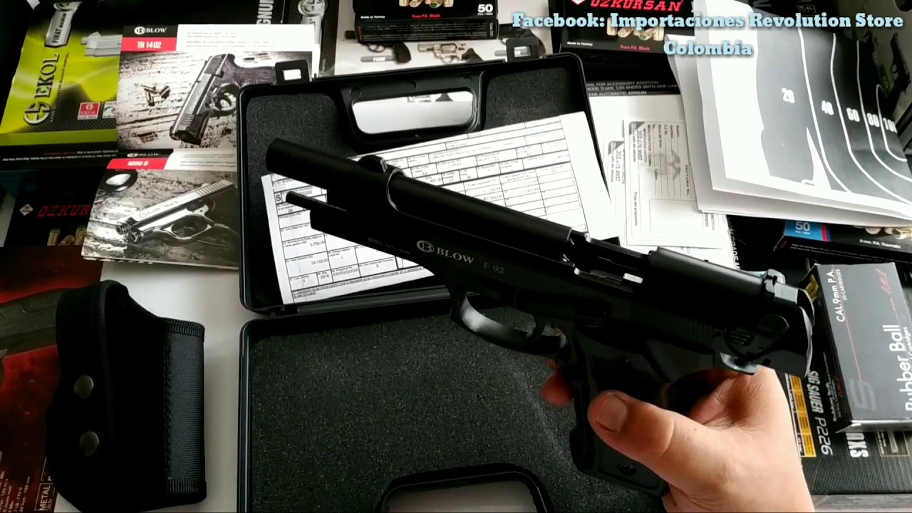 Pistola Traumática Fogueo Blow F92 P.A 9mm Rubber | REVOLUTION STORE COLOMBIA