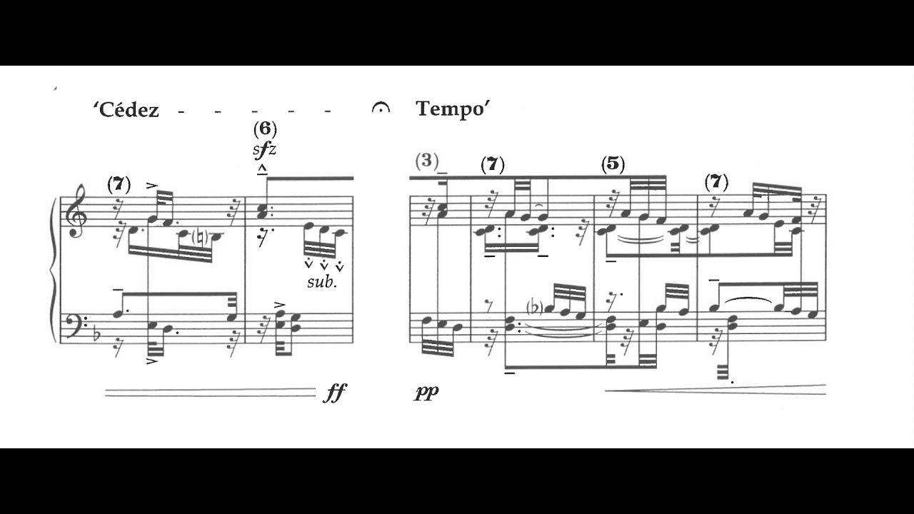 Luke Stoneham - Pour Les Cinq Doigts for Piano (1998) [Score-Video]