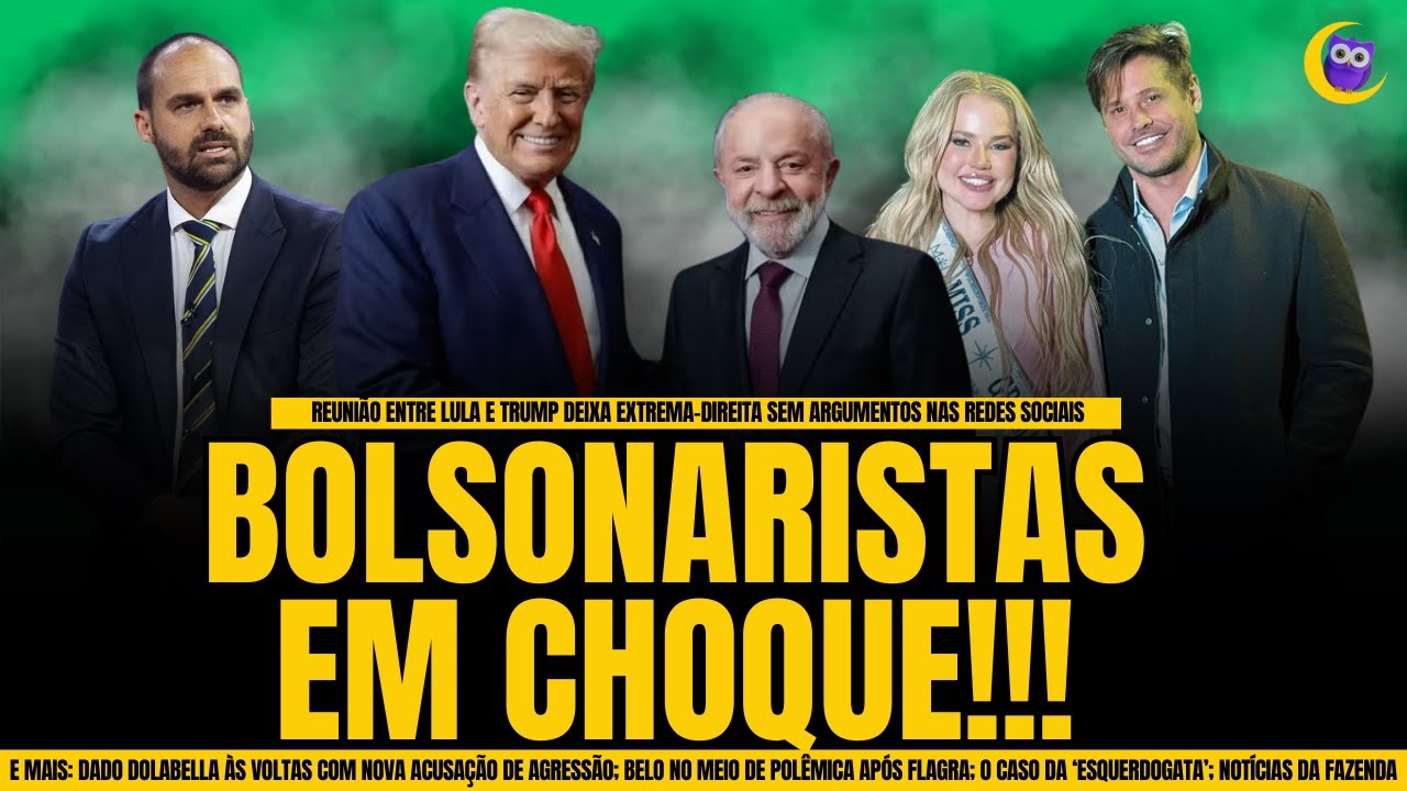 🔴LULA E TRUMP CALAM BOLSONARISTAS; DADO DOLABELLA EM NOVA POL&Ecirc;MICA; CASO ESQUERDOGATA