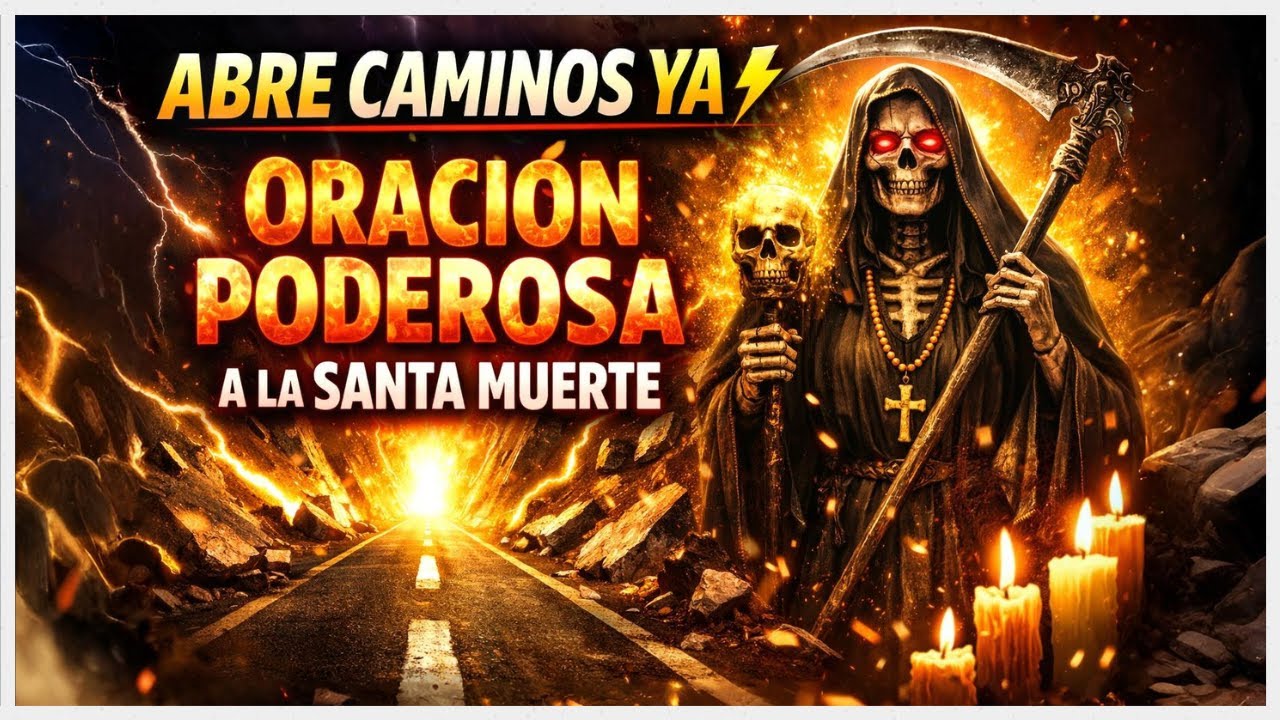 ABRE CAMINOS YA ⚡ ORACIÓN PODEROSA A LA SANTA MUERTE | ESCÚCHALA CON FE Y VERÁS MILAGROS