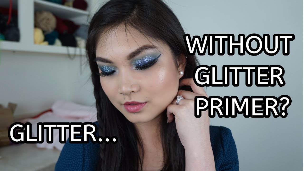 BLUE GLITTER GLAM TUTORIAL | CREATIVE SOUL COSMETICS PRESSED GLITTER