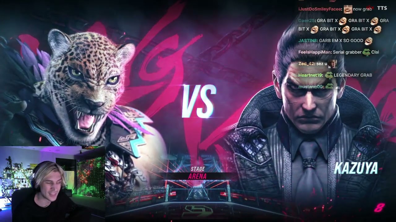 XQC DOMINATES IN TEKKEN 8