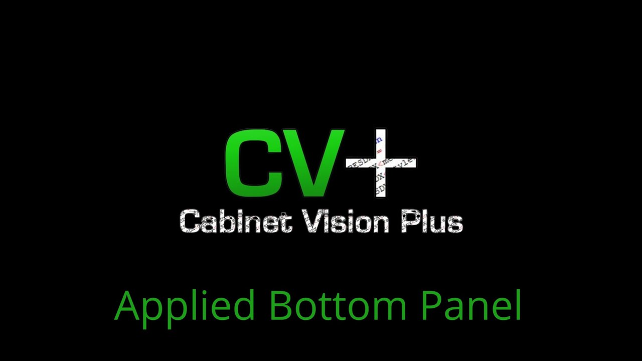 Cabinet Vision -  Applied Bottom Panels UCS