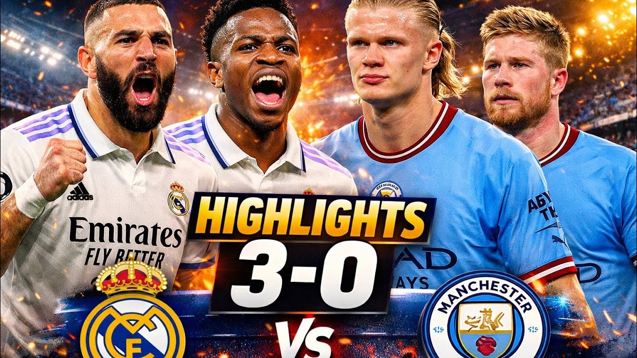 Real Madrid 3-0 Man City – Highlights | A Six-Goal Thriller! | UCL 23/24