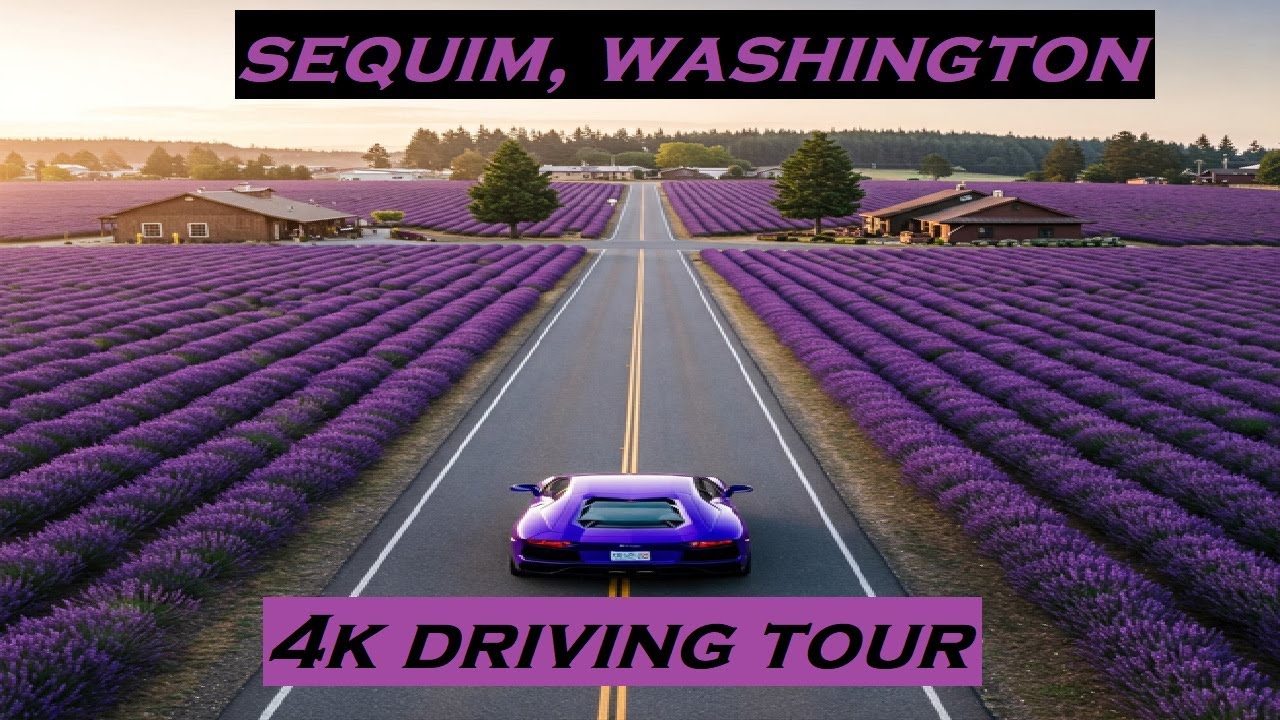 Sequim, Washington | 4k Driving Tour | Dashcam