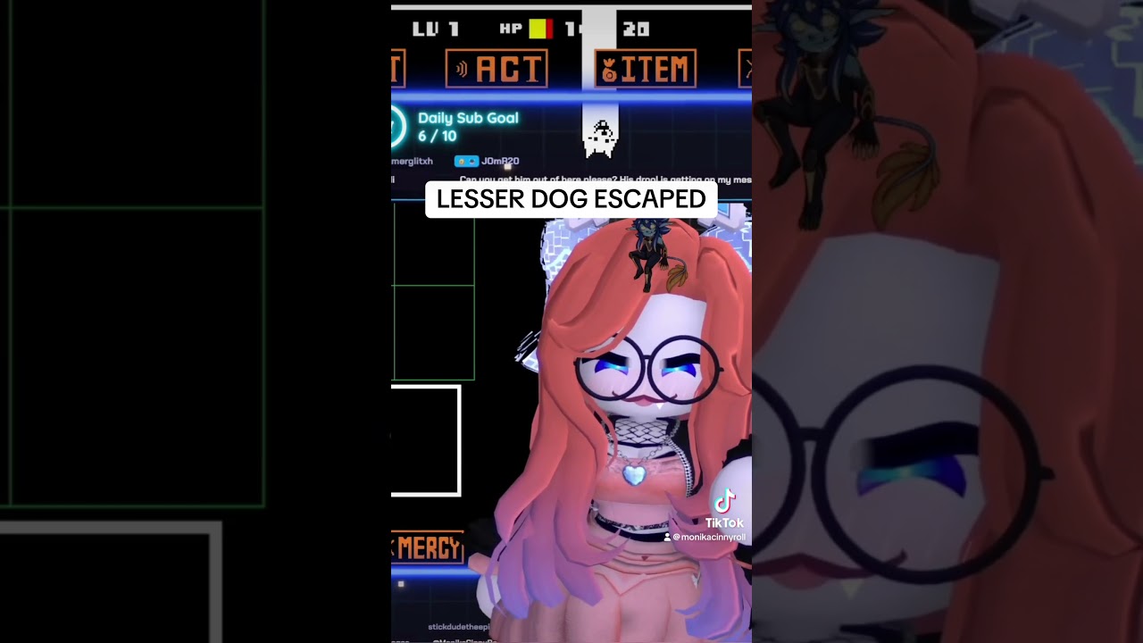Lesser Dog has escaped! UNDERTALE #undertale #fyp #virtualyoutuber #vtuber #dog