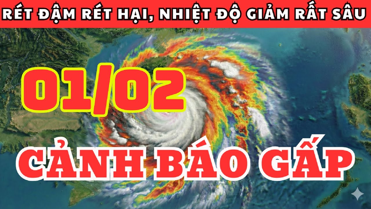 Dự Báo Thời Tiết Ngày 01/02 và 3 Ngày Tới | Miền Bắc Rét Đậm Rét Hại, Nhiệt Độ Giảm Rất Sâu