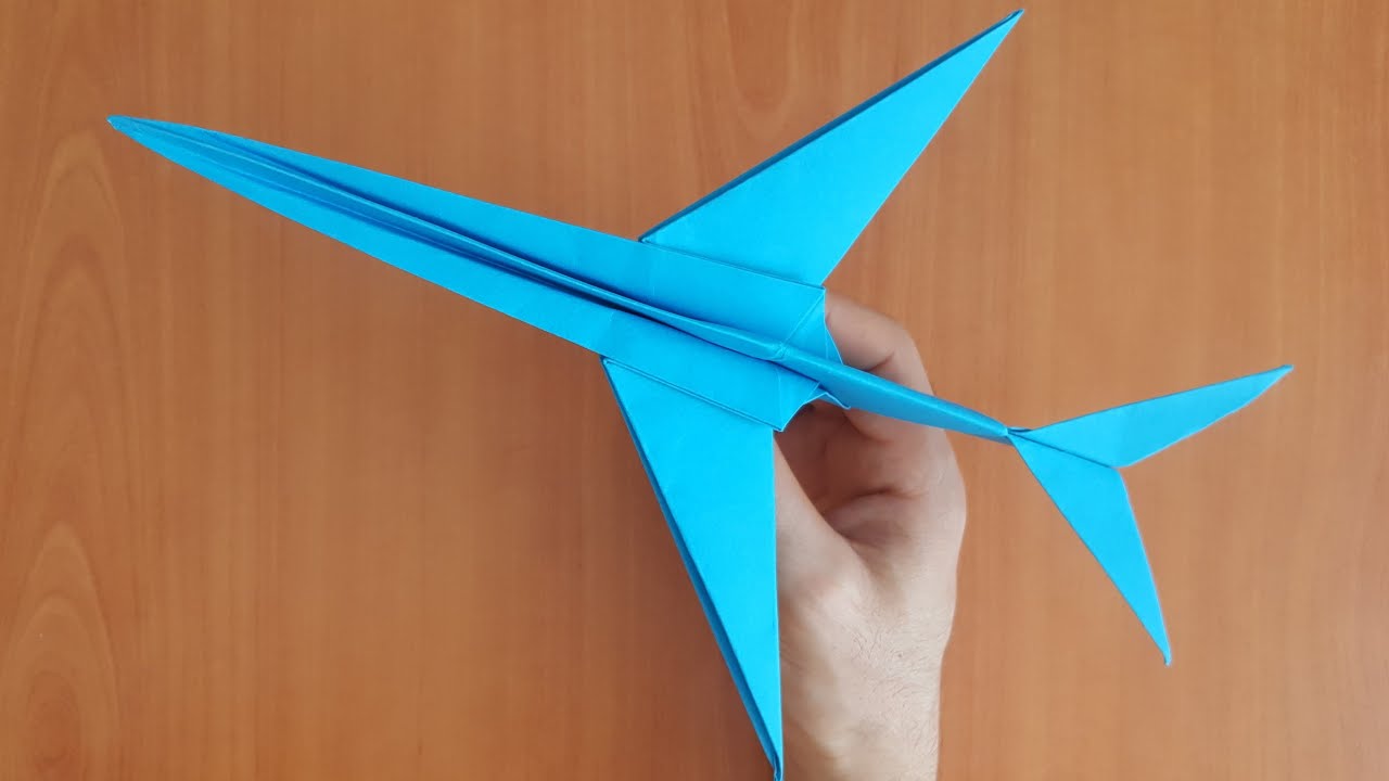 KAĞITTAN U&Ccedil;AK YAPIMI ( Jet ) Paper Airplane / Kolay Origami