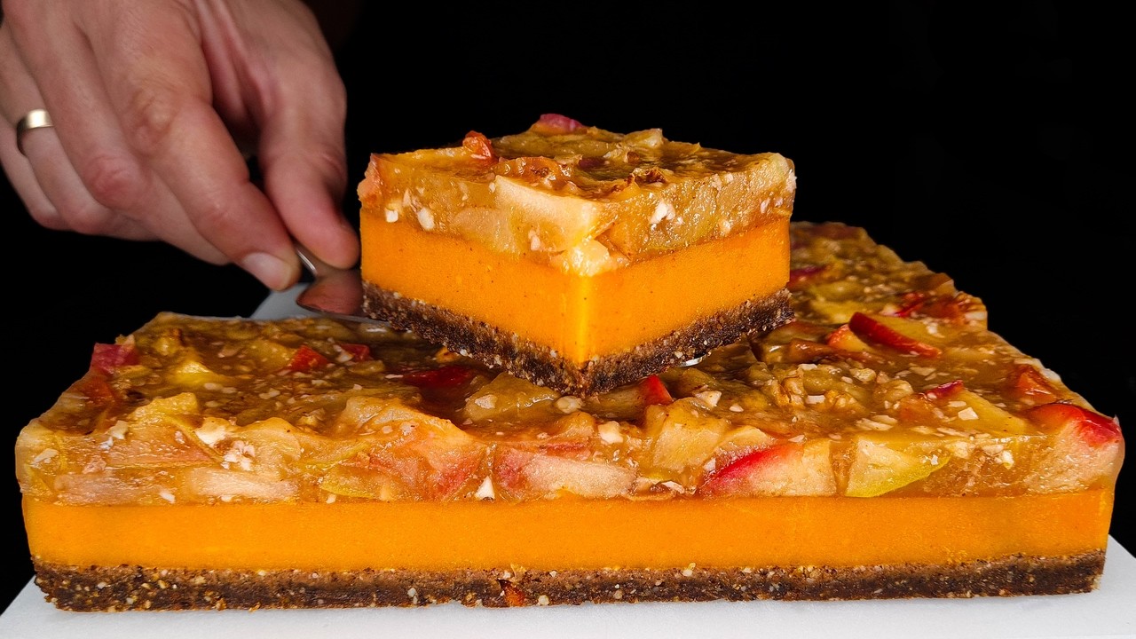 Äpfel und Kürbis! Das beste gesunde Dessert ohne Backen!