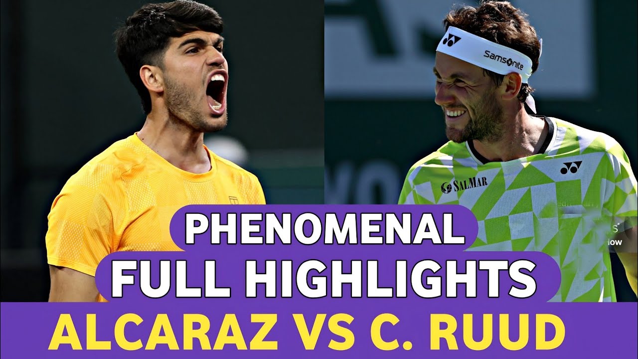 Carlos Alcaraz Ruthless vs Casper Ruud Phenomenal Tennis Highlights - Before Indian Wells 2026