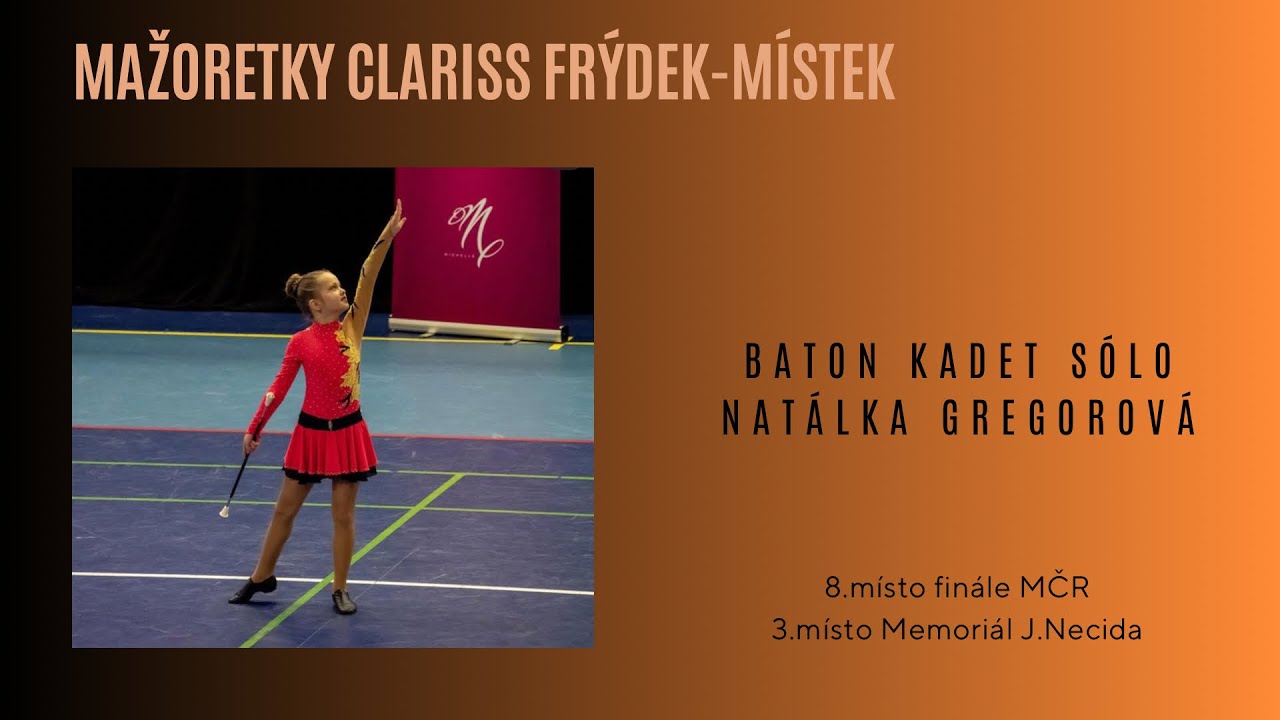 Clariss F-M, Naty Gregorová sólo baton kadet 2023