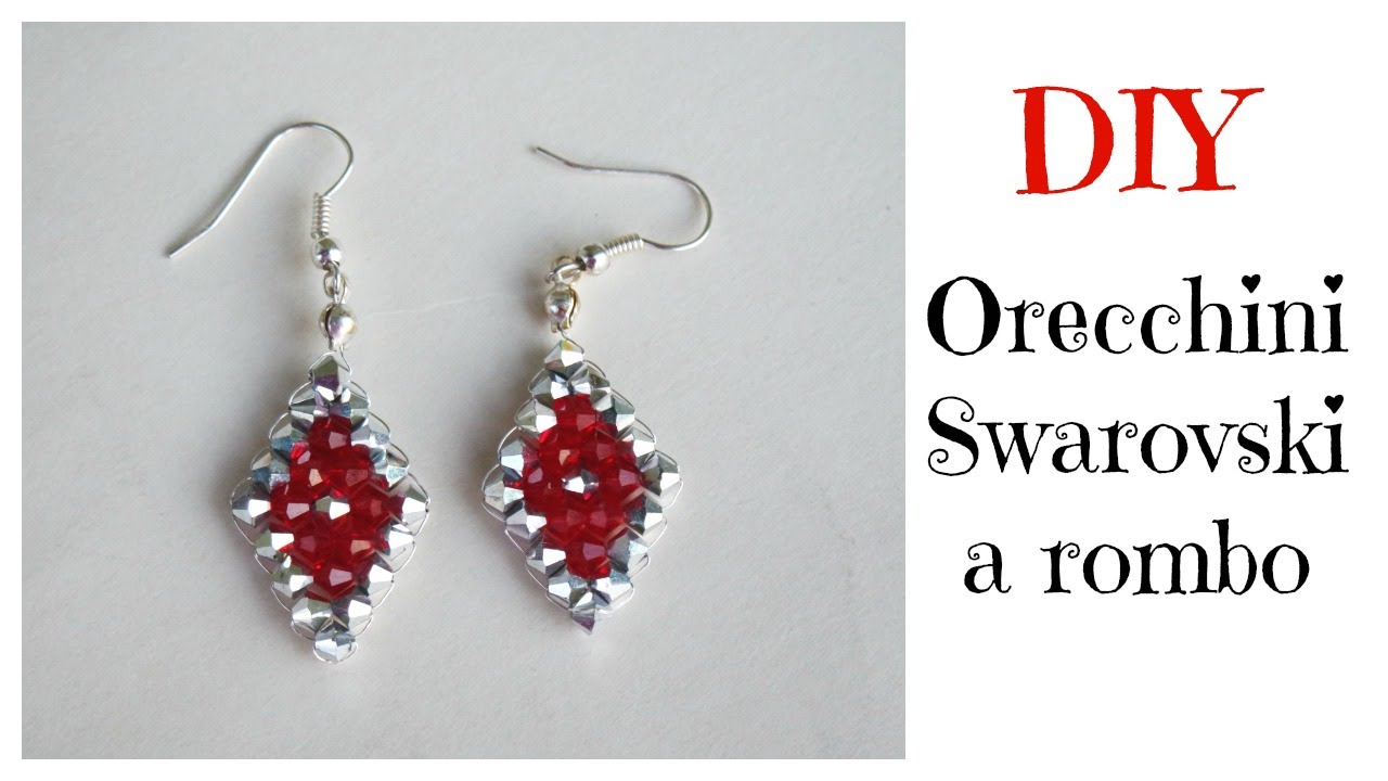 #DIY: Orecchini Swarovski a rombo