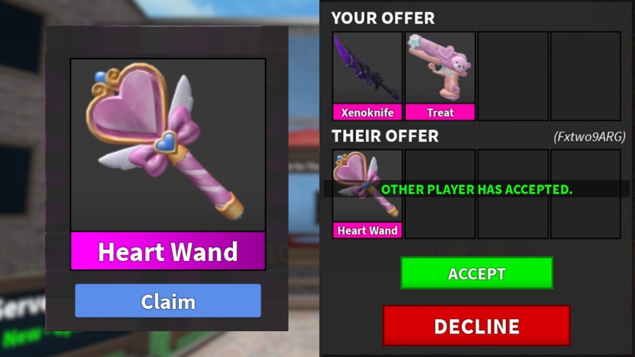 I TRADED THE BRAND NEW MM2 HEARTWAND GODLY FOR SO MUCH $$$