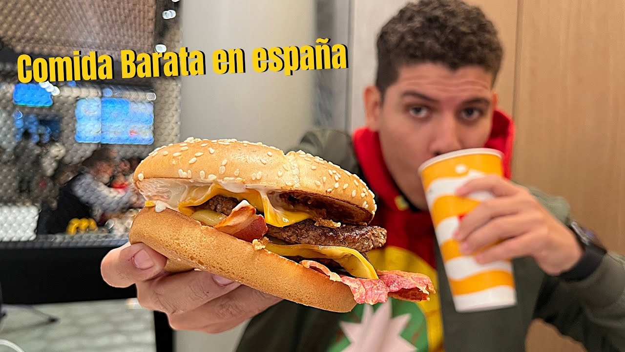 Probando COMIDA CALLEJERA barata en ESPAÑA 🇪🇸