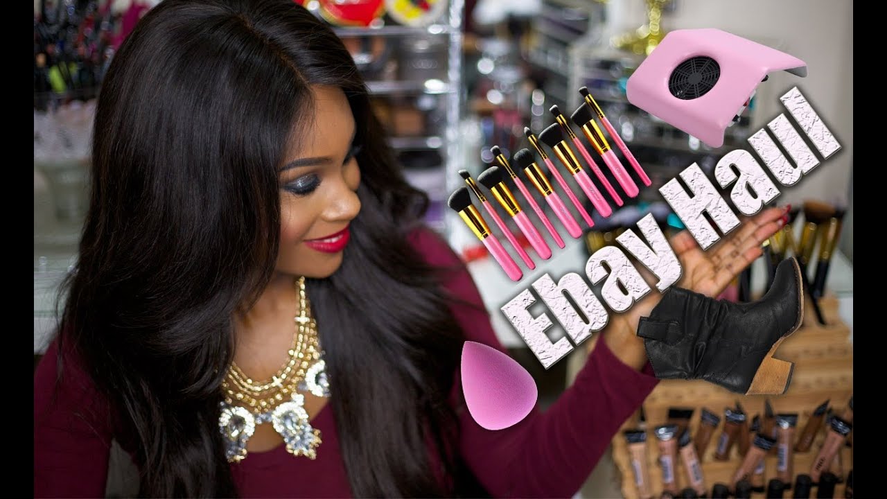 Fun Ebay Haul!!! (Shoes, Nail stuff, Makeup brushes and more) +bloopers