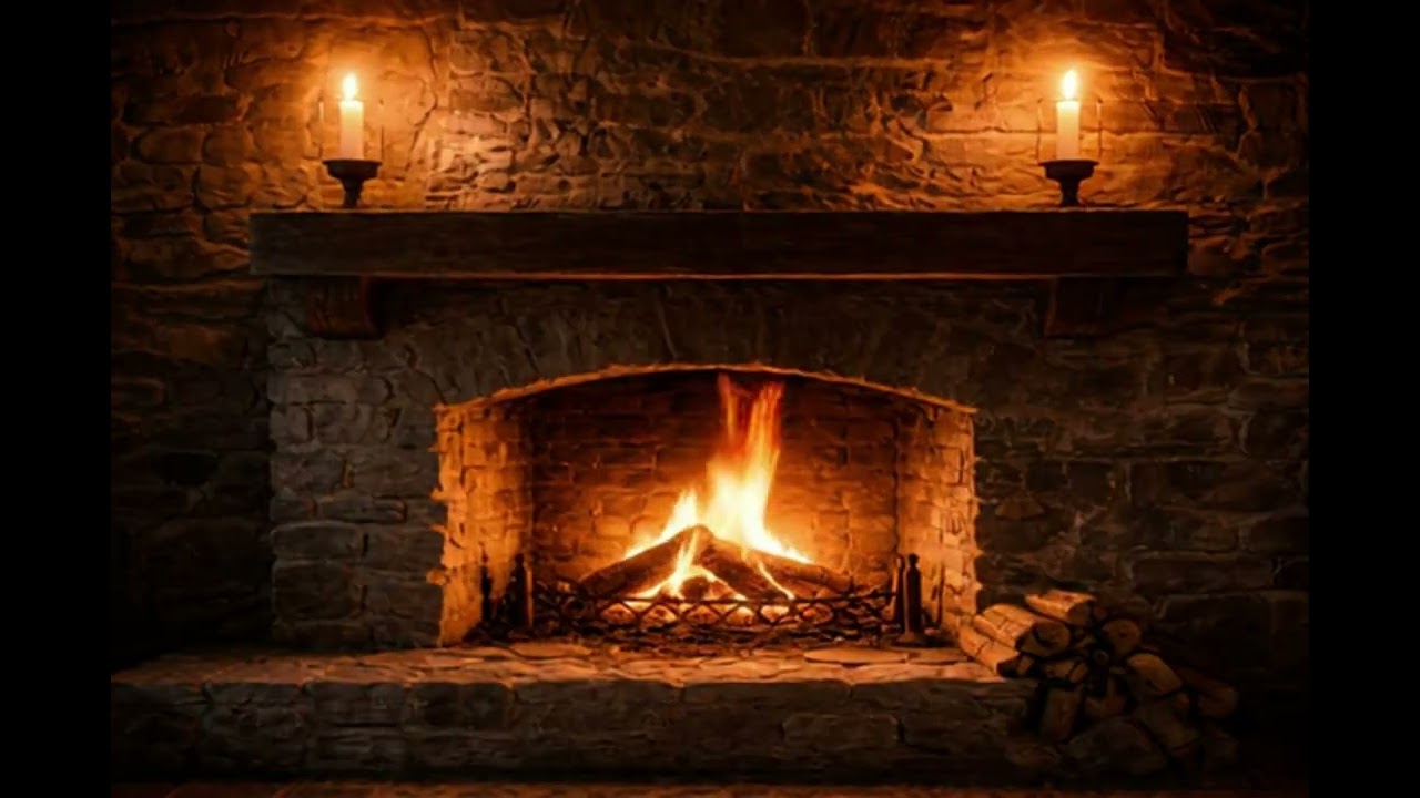 Cozy Fireplace for 2 Hours 🔥 Relax, Sleep & Focus | Crackling Fire Sounds