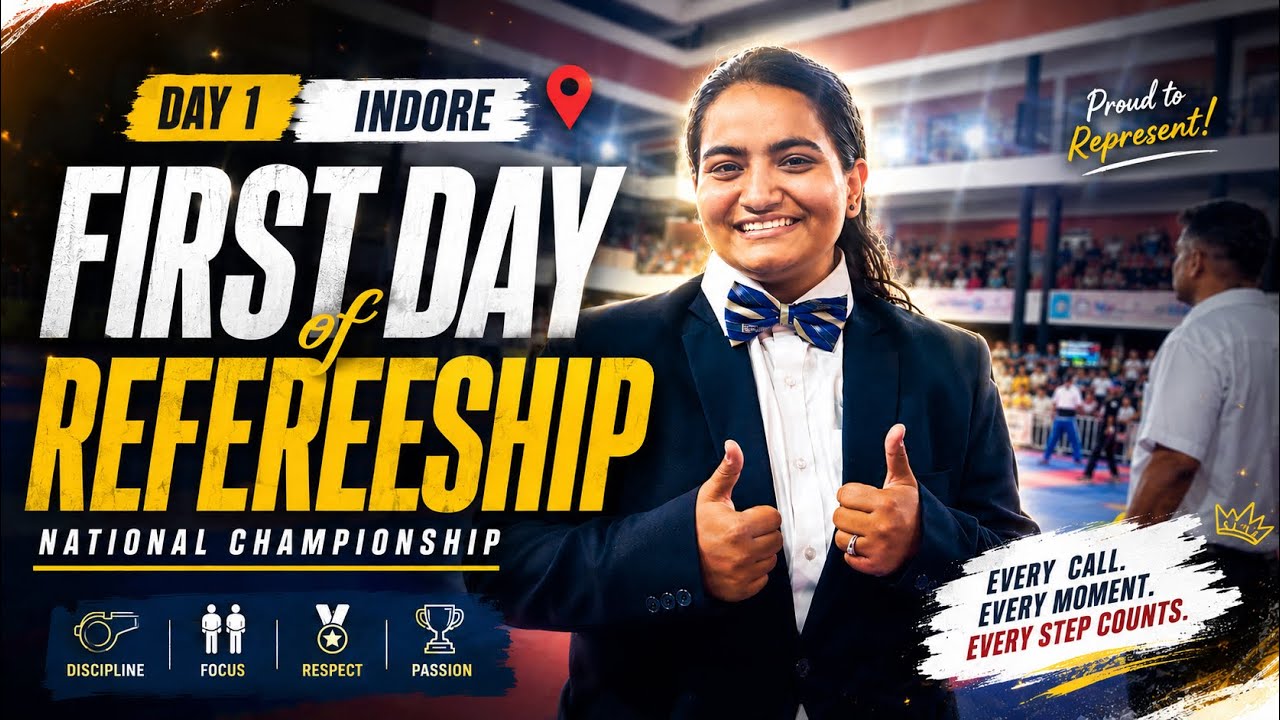 National Championship Indore 2026 | Referee Vlog Day 1 🎯#kickboxing #nationalchampionships #vlog 