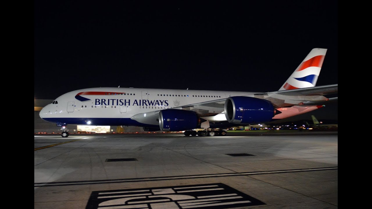 British Airways Airbus A380-841 [G-XLEA] Inaugural Flight to Los Angeles
