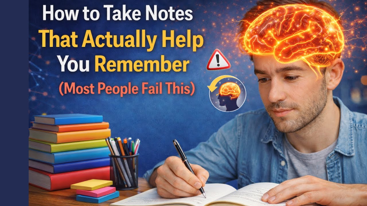 How to Take Notes That Actually Help You Remember (Study Smarter)