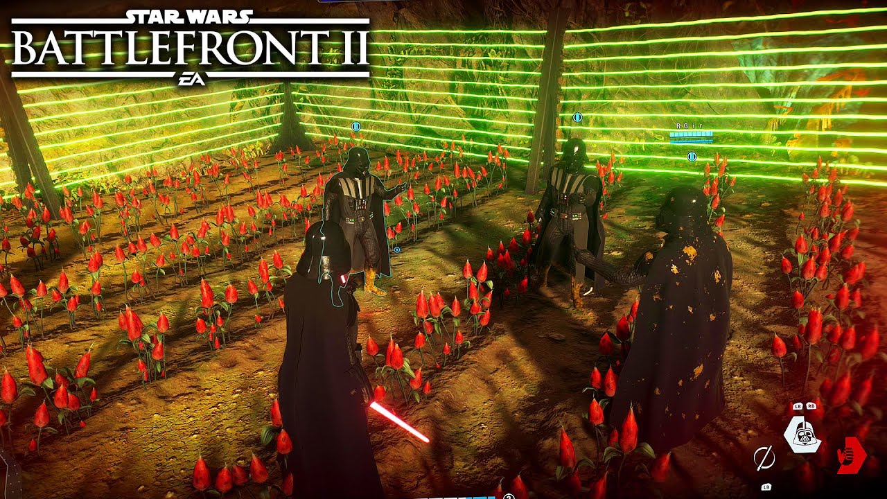 BATTLEFRONT 2, но там 4 ОДИНАКОВЫХ ПЕРСОНАЖА...