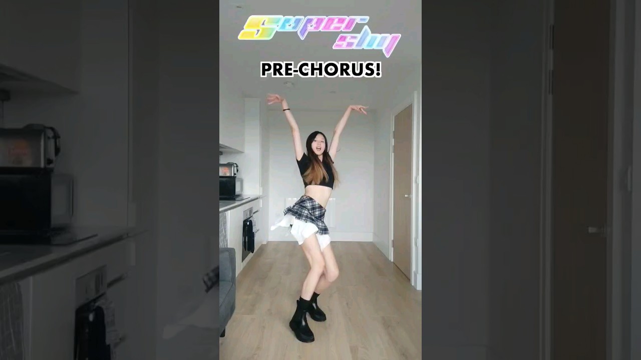 Attempting SUPER SHY pre-chorus! 😳 [Outfit from CIDER] #NewJeans #ImSuperShy #뉴진스 #shorts