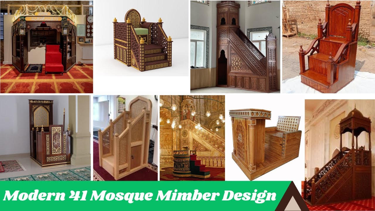 Modern 41 Mosque Mimber Design | #masterwoodworks #masjidmimber #mimber #woodenmimber #diy