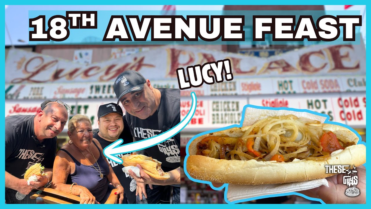 Brooklyn's 18th Ave FEAST! | These Guys @ Lucy's Sausage