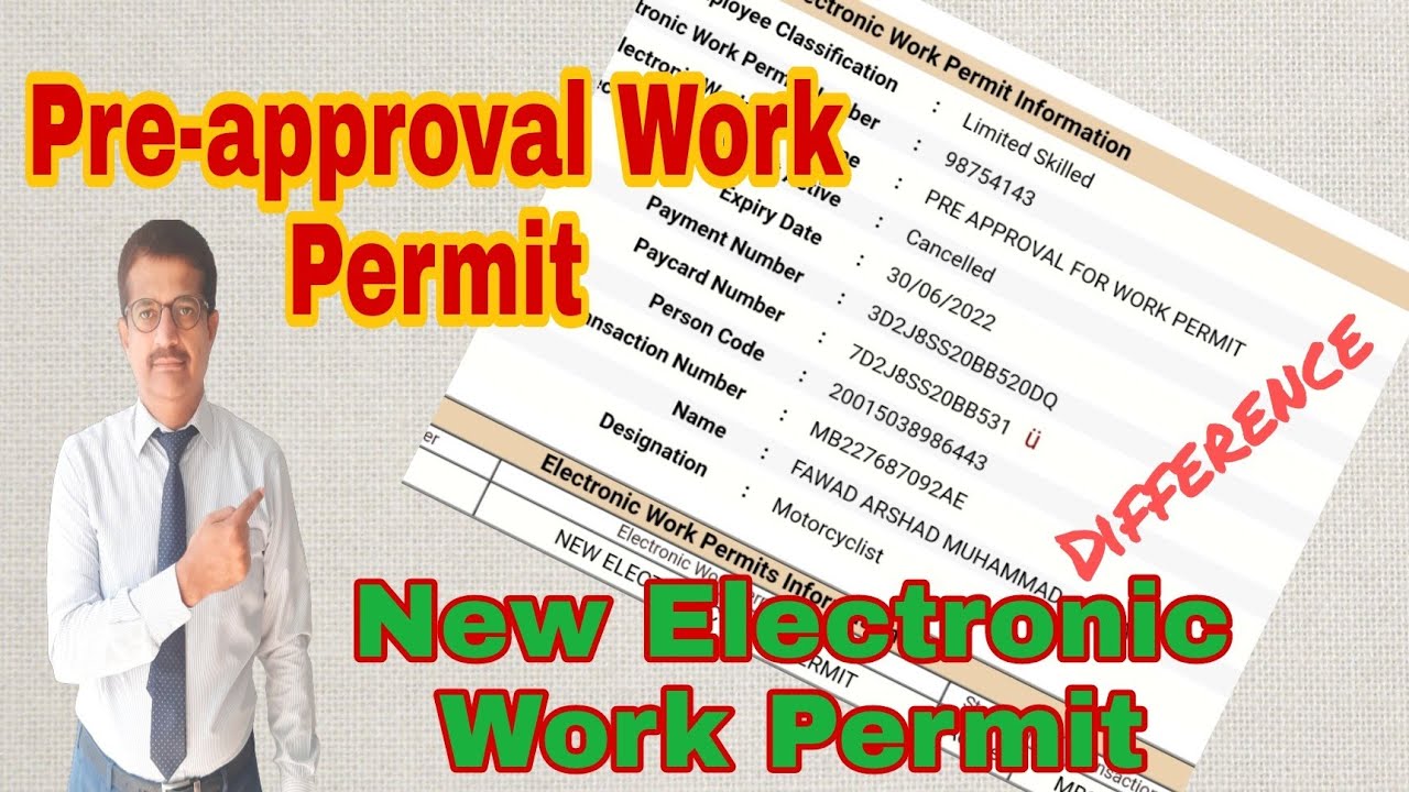 Pre-approval | New Work Permit | Part-time Work Permit Status Difference