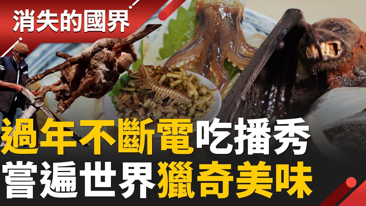 馬年吃飽幸福到！嘗遍各地”獵奇美味” 響尾蛇.蝙蝠湯.跳舞烏賊丼！勇者才吃得到的世界珍饈！ │李文儀主持│【消失的國界完整版】20260214│三立新聞台