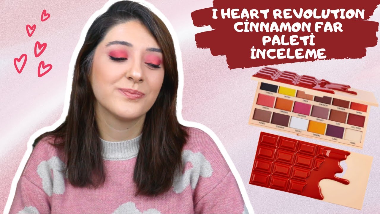 I HEART REVOLUTION CINNAMON FAR PALETİ İNCEMELE | 1 PALET 3 MAKYAJ | MAT FAR PALETİ