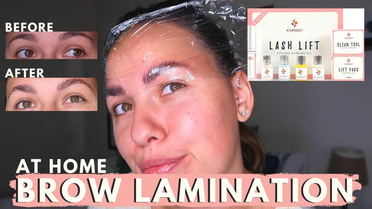 AT HOME BROW LAMINATION || Iconsign Lash Lift kit || First impressions & Review 2021