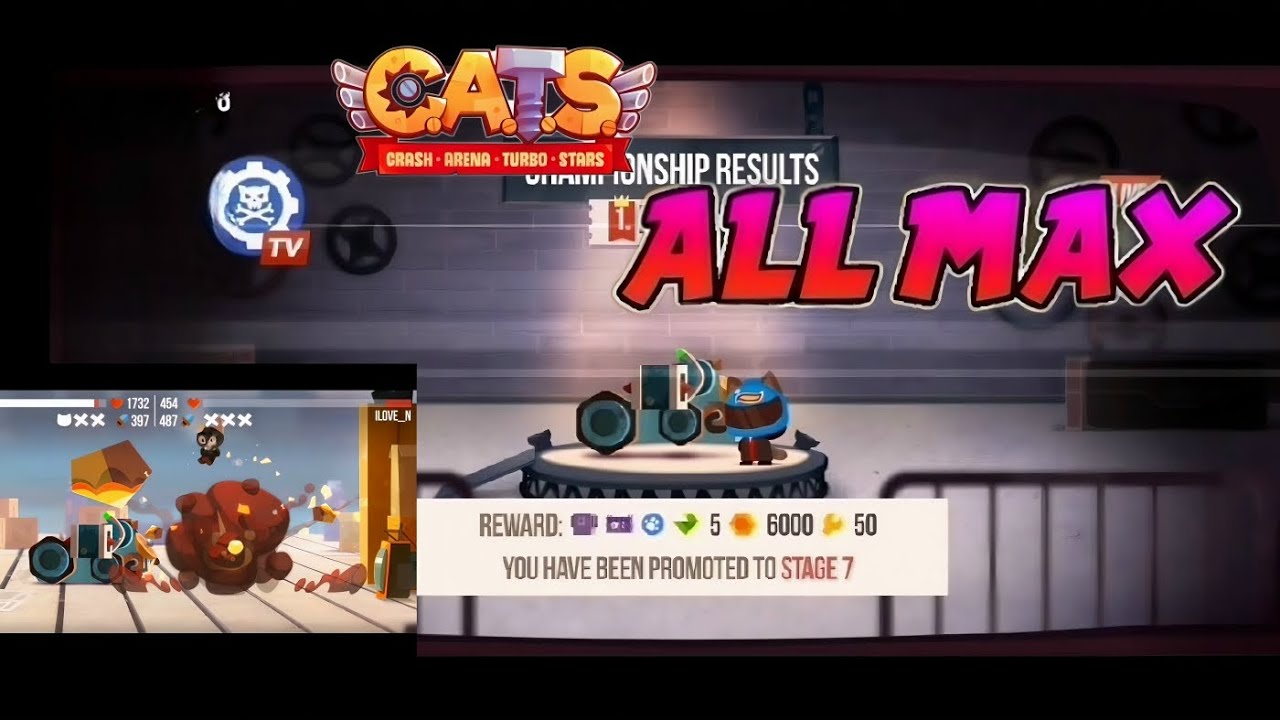 C.A.T.S MOST OPMACHINE EVER - MAXINGTRANQUILIZER GUN - ALLMAX - Crash Arena Turbo Stars